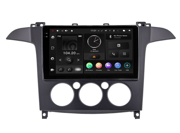 Автомагнитола Ford S-Max 06-15 manual AC (MAXIMUM Incar TMX2-3308-6) Android 10 / 2000x1200, Bluetooth, wi-fi, 4G LTE, DSP, 6-128Gb, размер экрана 9,5