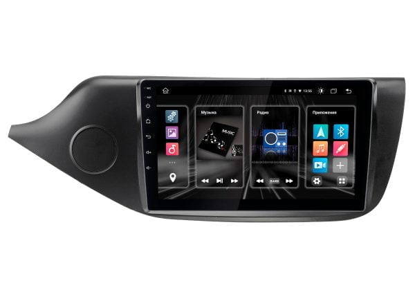 Автомагнитола KIA Ceed 12-18 для комплектации автомобиля с камерой заднего вида Optimum Incar DTA4-1806c (Android 10) 9" / 1280x720 / Bluetooth / Wi-Fi / DSP /  память 4Gb / встроенная 64Gb