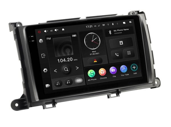 Автомагнитола Toyota Sienna 11-14 (MAXIMUM Incar TMX2-2236-6) Android 10 / 2000x1200, Bluetooth, wi-fi, 4G LTE, DSP, 6-128Gb, размер экрана 9,5