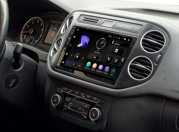 Автомагнитола VW Tiguan 10-15 бел.,цв. MFD, black (Maximum Incar TMX-8606-6) Android 10, QLED 1280x720, 8 ядер, BT 5.0, 4G, Wi-Fi, DSP, память 6Gb+128Gb, 9 дюймов