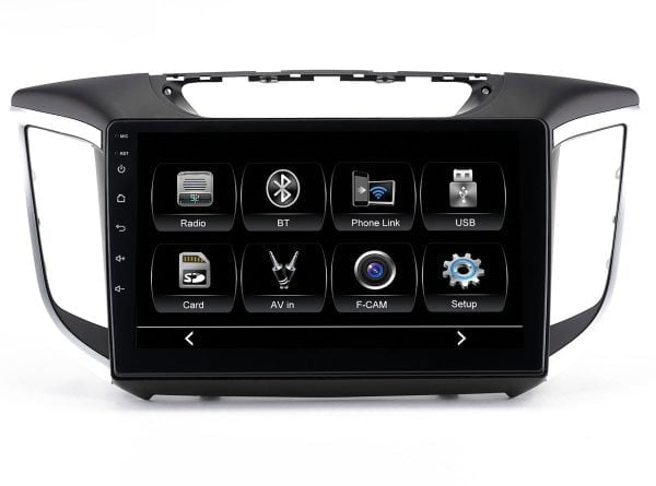 Автомагнитола Hyundai Creta 16-21 поддержка оригинальной камеры заднего вида (не идёт в комплекте) (CITY Incar ADF-2410c) Bluetooth, 2.5D экран, CarPlay и Android Auto, 10 дюймов