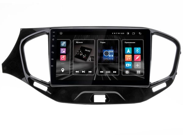 Автомагнитола Lada Vesta для комплектации автомобиля с камерой заднего вида Optimum Incar DTA4-6303c (Android 10) 9" / 1280x720 / Bluetooth / Wi-Fi / DSP /  память 4Gb / встроенная 64Gb