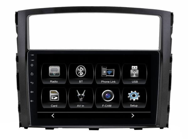 Автомагнитола Mitsubishi Pajero-4 (CITY Incar ADF-6104) Bluetooth, 2.5D экран, CarPlay и Android Auto, 9 дюймов