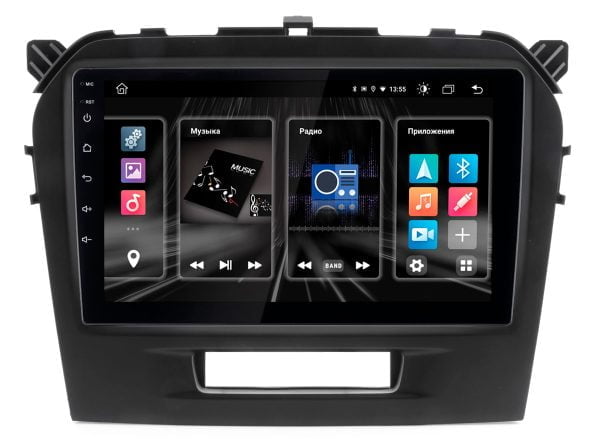 Автомагнитола Suzuki Vitara для комплектации автомобиля с камерой заднего вида Optimum Incar DTA4-1707c (Android 10) 9" / 1280x720 / Bluetooth / Wi-Fi / DSP /  память 4Gb / встроенная 64Gb
