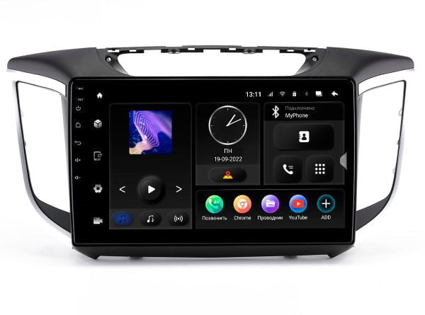 Автомагнитола Hyundai Creta (20-21) для комплектации авто с камерой заднего вида (Maximum Incar TMX-2410c-6) Android 10, QLED 1280x720, 8 ядер, BT 5.0, 4G, Wi-Fi, DSP, память 6Gb+128Gb, 10 дюймов