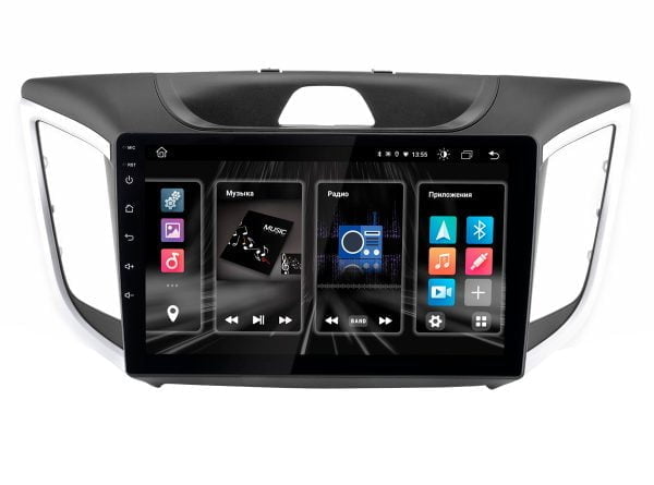 Автомагнитола Hyundai Creta (20-21) для комплектации автомобиля с камерой заднего видаOptimum Incar DTA4-2410c (Android 10) 10" / 1280x720 / Bluetooth / Wi-Fi / DSP /  память 4Gb / встроенная 64Gb