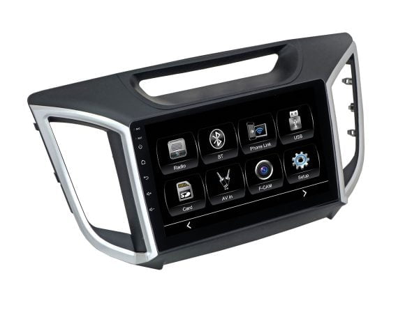 Автомагнитола Hyundai Creta 16-21 поддержка оригинальной камеры заднего вида (не идёт в комплекте) (CITY Incar ADF-2411c) Bluetooth, 2.5D экран, CarPlay и Android Auto, 9 дюймов