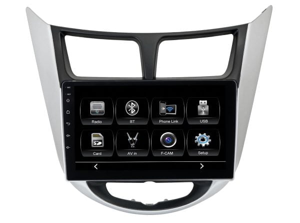 Автомагнитола Hyundai Solaris 11-17 (CITY Incar ADF-2421) Bluetooth, 2.5D экран, CarPlay и Android Auto, 9 дюймов