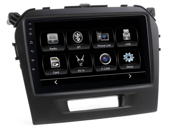 Автомагнитола Suzuki Vitara комп-ция с ориг.камерой з.в.  (CITY Incar ADF-1707c) Bluetooth, 2.5D экран, CarPlay и Android Auto, 9 дюймов