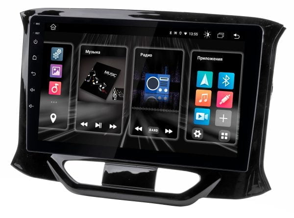 Автомагнитола Lada XRay для комплектации автомобиля с камерой заднего вида Optimum Incar DTA4-6304c (Android 10) 9" / 1280x720 / Bluetooth / Wi-Fi / DSP /  память 4Gb / встроенная 64Gb
