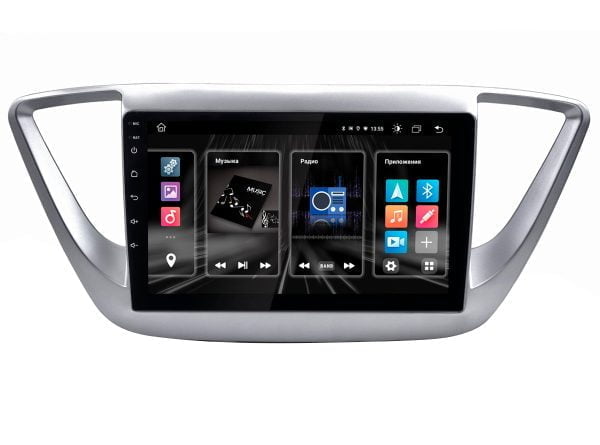 Автомагнитола Hyundai Solaris 16+ (Android 10) DSP, 9" (Optimum Incar DTA2-2402)