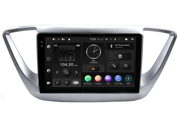 Автомагнитола Hyundai Solaris 16+ (MAXIMUM Incar TMX2-2402-3) Android 10 / 2000x1200, Bluetooth, wi-fi, 4G LTE, DSP, 3-32Gb, размер экрана 9,5