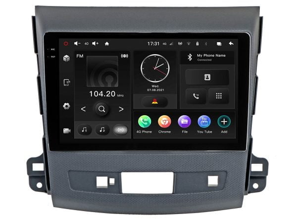 Автомагнитола Mitsubishi Outlander 06-12 (MAXIMUM Incar TMX2-6105-3) Android 10 / 2000x1200, Bluetooth, wi-fi, 4G LTE, DSP, 3-32Gb, размер экрана 9,5