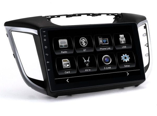 Автомагнитола Hyundai Creta 16-21 поддержка оригинальной камеры заднего вида (не идёт в комплекте) (CITY Incar ADF-2410c) Bluetooth, 2.5D экран, CarPlay и Android Auto, 10 дюймов
