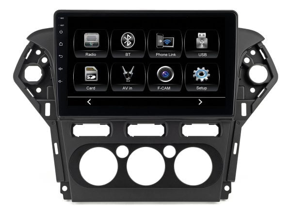Автомагнитола Ford Mondeo 07-13 black (CITY Incar ADF-3305) Bluetooth, 2.5D экран, CarPlay и Android Auto, 10 дюймов