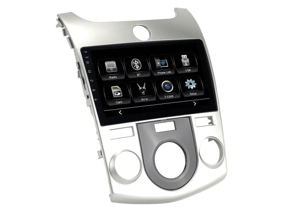 Автомагнитола KIA Cerato 09-12 для комплектации автомобиля с климатом (CITY Incar ADF-1833m) Bluetooth, 2.5D экран, CarPlay и Android Auto, 9 дюймов