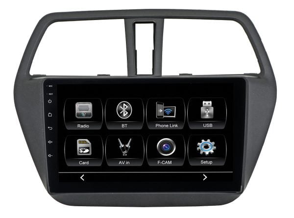 Автомагнитола Suzuki SX4 13+ комп-ция с ориг.камерой з.в.  (CITY Incar ADF-0702c) Bluetooth, 2.5D экран, CarPlay и Android Auto, 9 дюймов