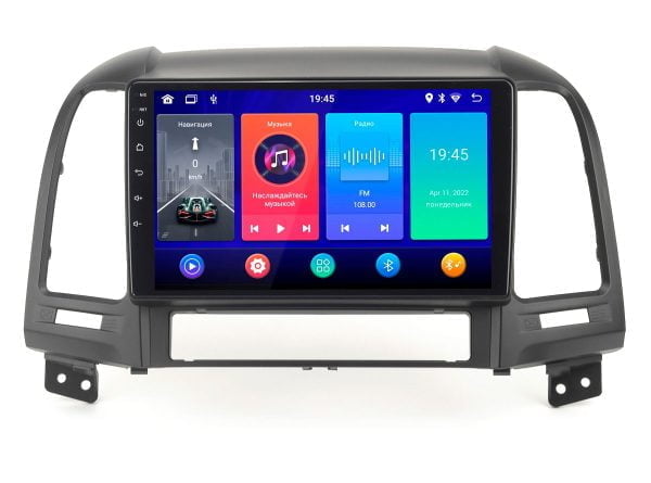 Автомагнитола Hyundai Santa Fe 06-12 (TRAVEL Incar ANB-2408) Android 10 / 1280x720 / 2-32 Gb /  Wi-Fi / 9 дюймов