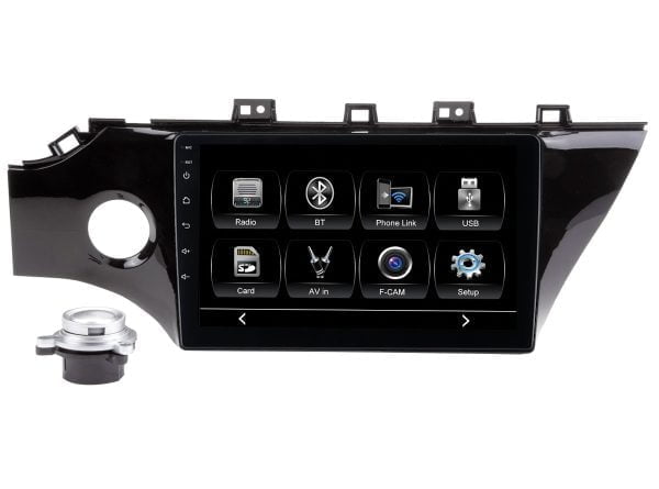 Автомагнитола KIA Rio 17-20 поддержка оригинальной камеры заднего вида (не идёт в комплекте)  (CITY Incar ADF-1802c) Bluetooth, 2.5D экран, CarPlay и Android Auto, 10 дюймов