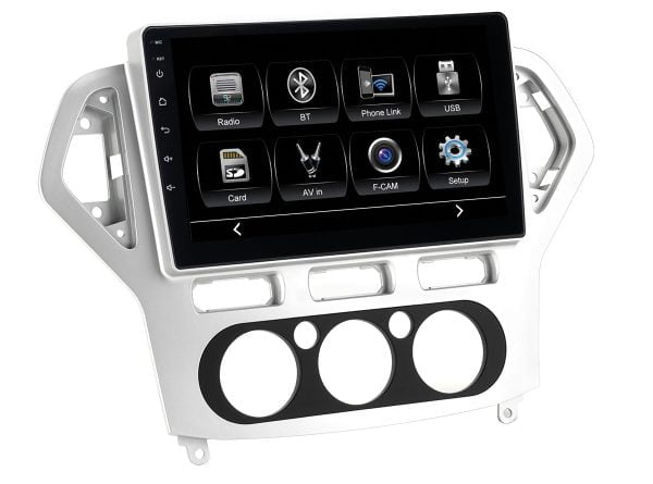 Автомагнитола Ford Mondeo 07-13 silver (CITY Incar ADF-3306) Bluetooth, 2.5D экран, CarPlay и Android Auto, 10 дюймов