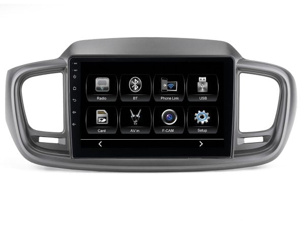 Автомагнитола KIA Sorento Prime 17-20 для комплектации автомобиля CLASSIC (CITY Incar ADF-1809CL) Bluetooth, 2.5D экран, CarPlay и Android Auto, 10 дюймов