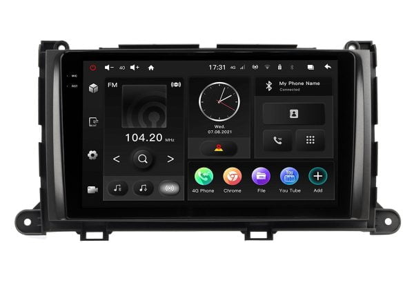 Автомагнитола Toyota Sienna 11-14 (MAXIMUM Incar TMX2-2236-3) Android 10 / 2000x1200, Bluetooth, wi-fi, 4G LTE, DSP, 3-32Gb, размер экрана 9,5