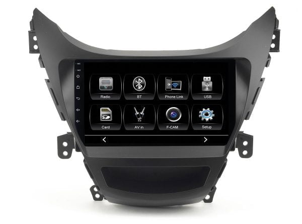 Автомагнитола Hyundai Elantra 11-13 (CITY Incar ADF-2417) Bluetooth, 2.5D экран, CarPlay и Android Auto, 9 дюймов